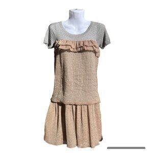 PATRIZIA PEPE SLIP DRESS DROP WAIST RAFFELS silk chiffon NEW WITHOUTTAG